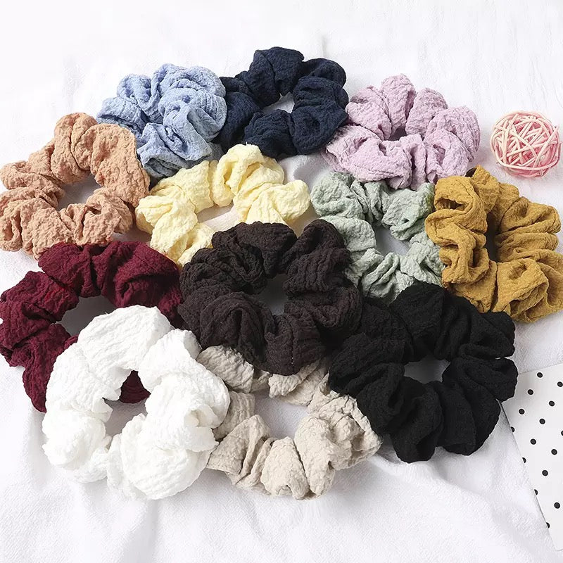 Pleated Scrunchies