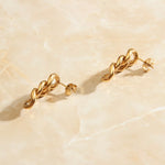 Small Gold Chain Link Earrings