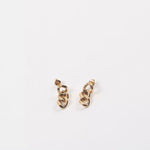 Small Gold Chain Link Earrings