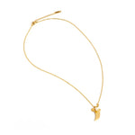 Gold Saber Tooth Necklace