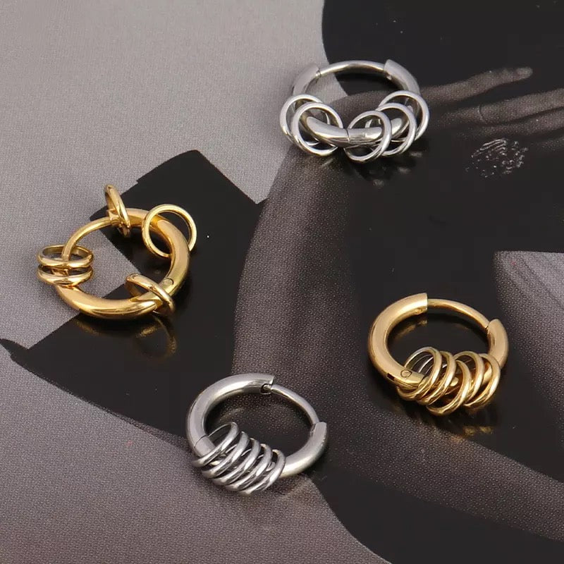 Hoop Earrings With Links