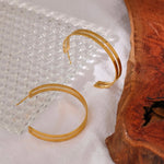 Gold Parallel Hoops
