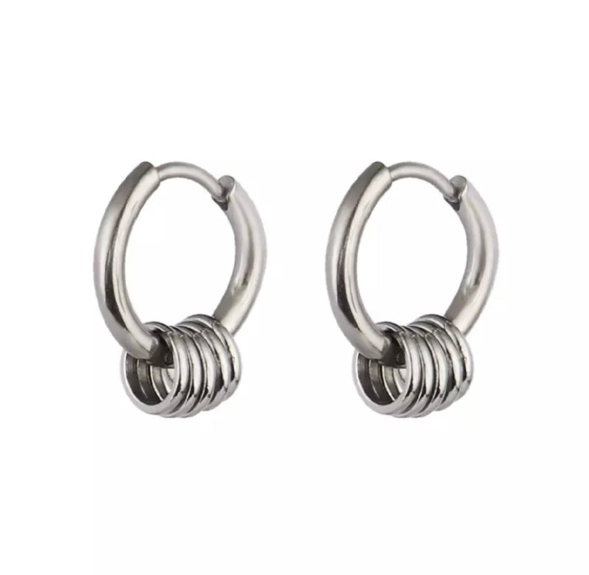 Hoop Earrings With Links